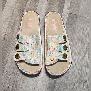 💜Alegria By PG Lite Leather Sandals Earth Goddess Multicolor Zize 38🩷
